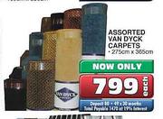 Assorted Van Dyck Carpets-275cm x 365cm each