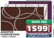 Assorted Glamour Rugs-160cm x 230cm each