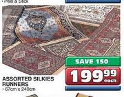 Assorted Silkies Runners-67cm x 240cm each