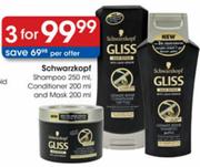 Schwarzkopf Shampoo-3x250ml