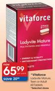 Vitaforce Ladyvite Mature, Teen or Adult Tablets-60 per pack