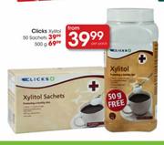 Clicks Xylitol Sachets-50 per pack