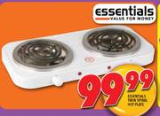 Essentials Twin Spiral Hot Plate  