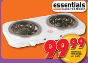 Essentials Twin Spiral Hot Plate
