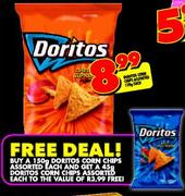 Doritos Corn Chips Assorted-150g each