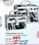 Clicks Home Superstar Aluminium Cosmetic Cases Large-Each