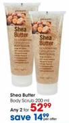 Shea Butter Body Scrub-2 x 200ml