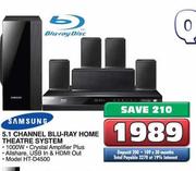 Samsung 5.1 Channel Blu-Ray Home Theatre System-HT-D4500
