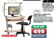 Chantelle Computer Desk And Chair