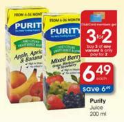 Purity Juice-200ml Each