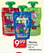 Barney Fruit Puree-100ml Each