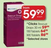 Clicks Rescue Drops-30ml