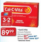 Cal-C-Vita Immune Protector Effervescent Tablets-20 Pack 