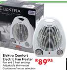 Elektra Comfort Electric Fan Heater