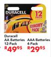 Duracell AAA Batteries-4 Pack