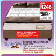 Slumberland Baroque 137cm Storage Base Sets