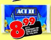 Act II Microwave Popcorn Assorted-90/100g Each
