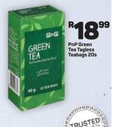 PnP Green Tea Tagless Teabags-20s