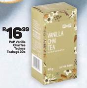 PnP Vanilla Chai Tea Tagless Teabags-20s