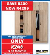 High Point Rialto 180cm 4-Piece Combo Robe