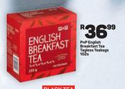 PnP English Breakfast Tea Tagless Teabags-102s