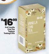 PnP Vanilla Chai Tea Tagless Teabags-20s