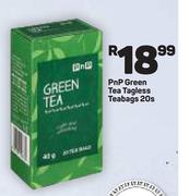 PnP Green Tea Tagless Teabags-20's 