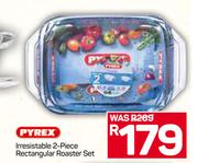 Pyrex Irresistable 2-Piece Rectangular Roaster Set