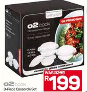 O2Cook 3-Piece Casserole Set.