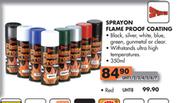 Sprayon Flame Proof Coating Red Lights