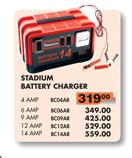 Stadium Battery Charger(BC06AR)-6 Amp