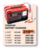 Stadium Battery Charger(BC09AR)-9 Amp