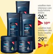 Vaseline Men Intensive Care Body Creams-500ml Each