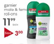 Garnier Male & Female Roll-ons - Each
