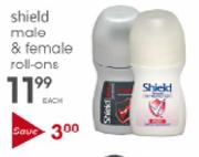 Shield Male & Female Roll-ons - Each