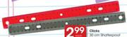 Clicks 30cm Shatterproof Ruler 