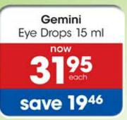 Gemini Eye Drops 15ml