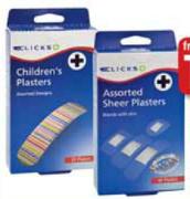 Clicks Plasters -20 Water Shield Strips