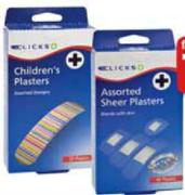 Clicks Plasters -40 Assorted Plasters