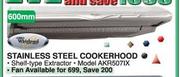 Whirlpool Stainless Steel Cookerhood-600mm