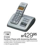 Bell Phones ST4500 Cordless Phone W8ith Answering Machine