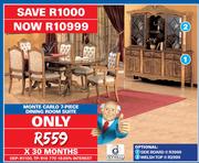 Monte Carlo 7-Piece Dining Room Suite