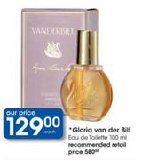 Gloria Van Der Bilt Eau De Toilette-100ml