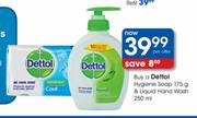 Dettol Hygiene Soap-175g & Liquid Hand Wash-250ml