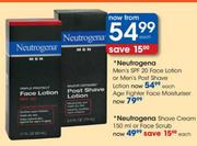 Neutrogena Men's SPF 20 Face Lotion Or Men's Post Shave Lotion