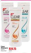 Clear Shampoo Assorted-200ml Each