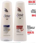Dove Shampoo Or Conditioner-400ml Each
