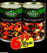 Rhodes Vegetable Curry-410g Each