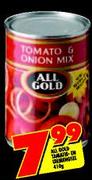 All Gold Tomato & Onion Mix-410g