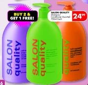 Salon Quality Shampoo/Conditioner Assorted-750ml Each